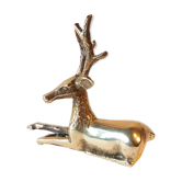 Golden vintage brass deer