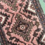 Handmade vintage Uzbek Bukhara runner 1.7' x 4.5' (52cm x 139cm) 1960s - 1С1164