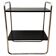 Steel tube side table in black & chrome by Mauser Werke, Germany, 1950