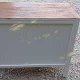 Dresser 3 drawers louis XV style white