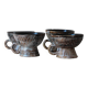 Set of 4 ceramic bowls by Jacques Pouchain for the Dieulefit Workshop.