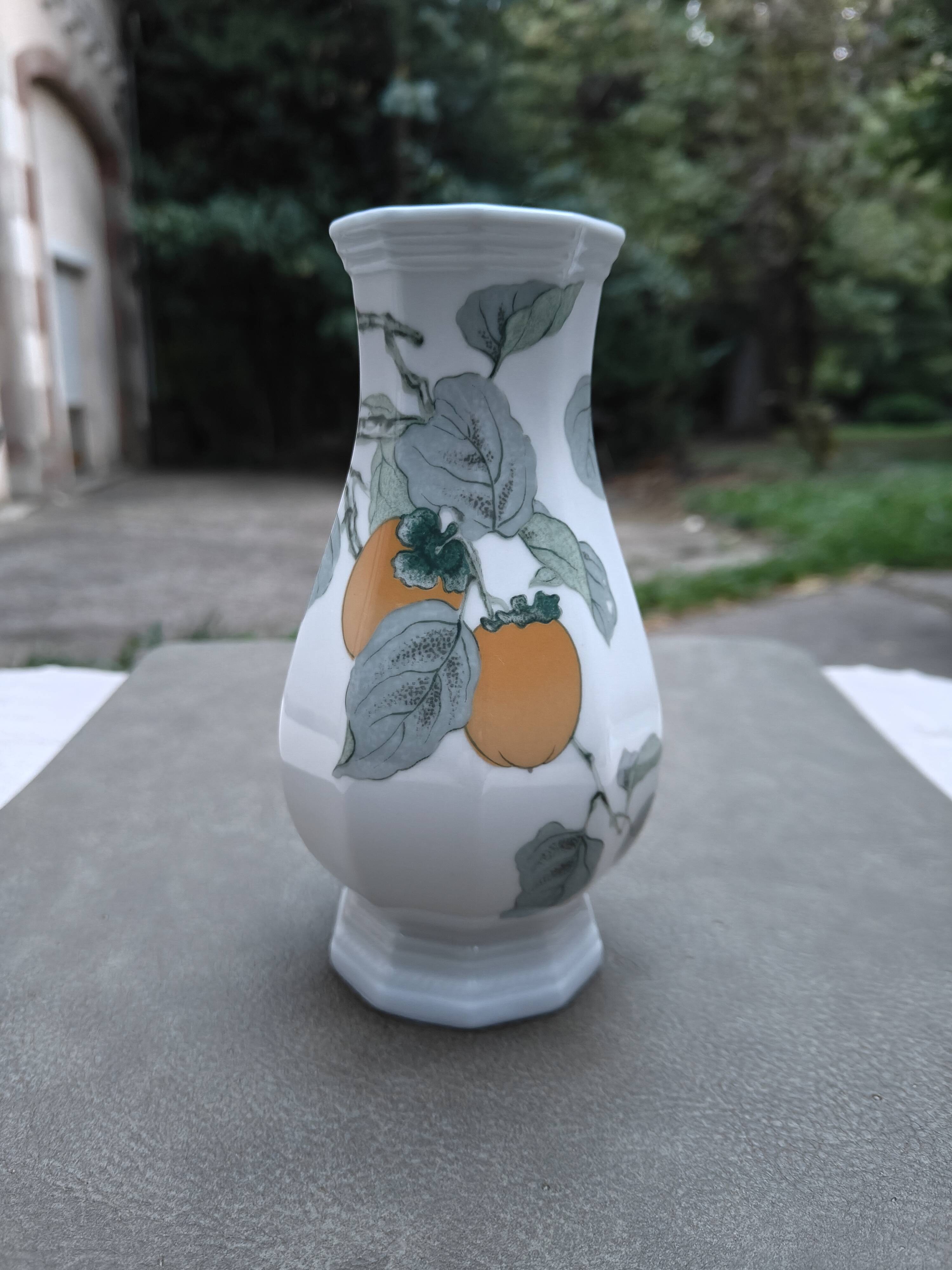 Octagonal porcelain soliflore "Lombardia Apricot" - Gallo Design