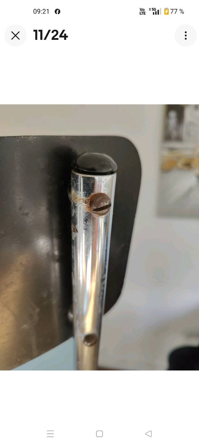 Jacques Hitier chair for Tubauto, 1950s, Bakelite style seat