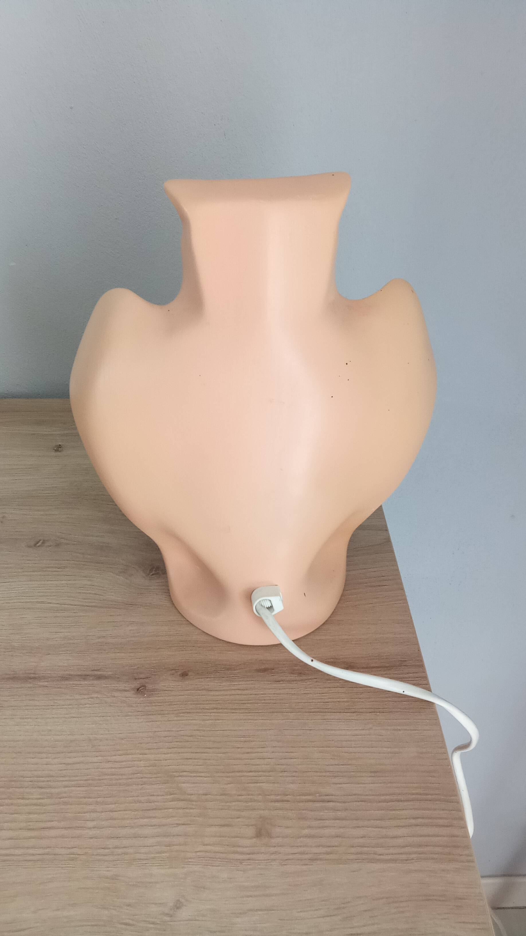 Vintage ceramic owl lamp from the 70s