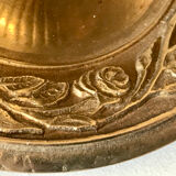 Art nouveau golden bronze candlestick