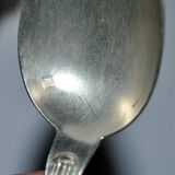 Set of 6 silver-plated coffee spoons Goldsmith Boulenger tulip frieze decoration 14cm