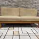 Stella vintage Scandinavian convertible sofa in beech – 1970s