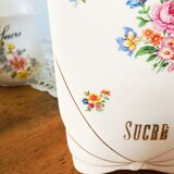 Pot "sucre" flowers and gilding