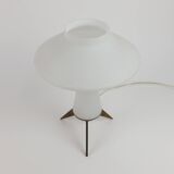 Lampe en verre opalescent 1950-60