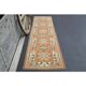 Vintage Turkish Hand-Knotted Wool Cotton Orange Runner Rug 77x276