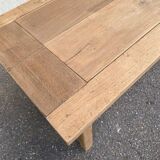 18th century farmhouse dining table renovated in solid oak 200cm