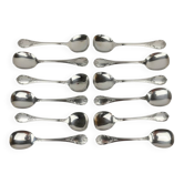 Lot de 12 cuillères à glace Christofle modèle Marly – neuves sous blister, boîte d’origine scellée