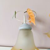 Table lamps with tulip-shaped lampshades, set of 2