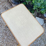 Vintage rattan magazine holder table