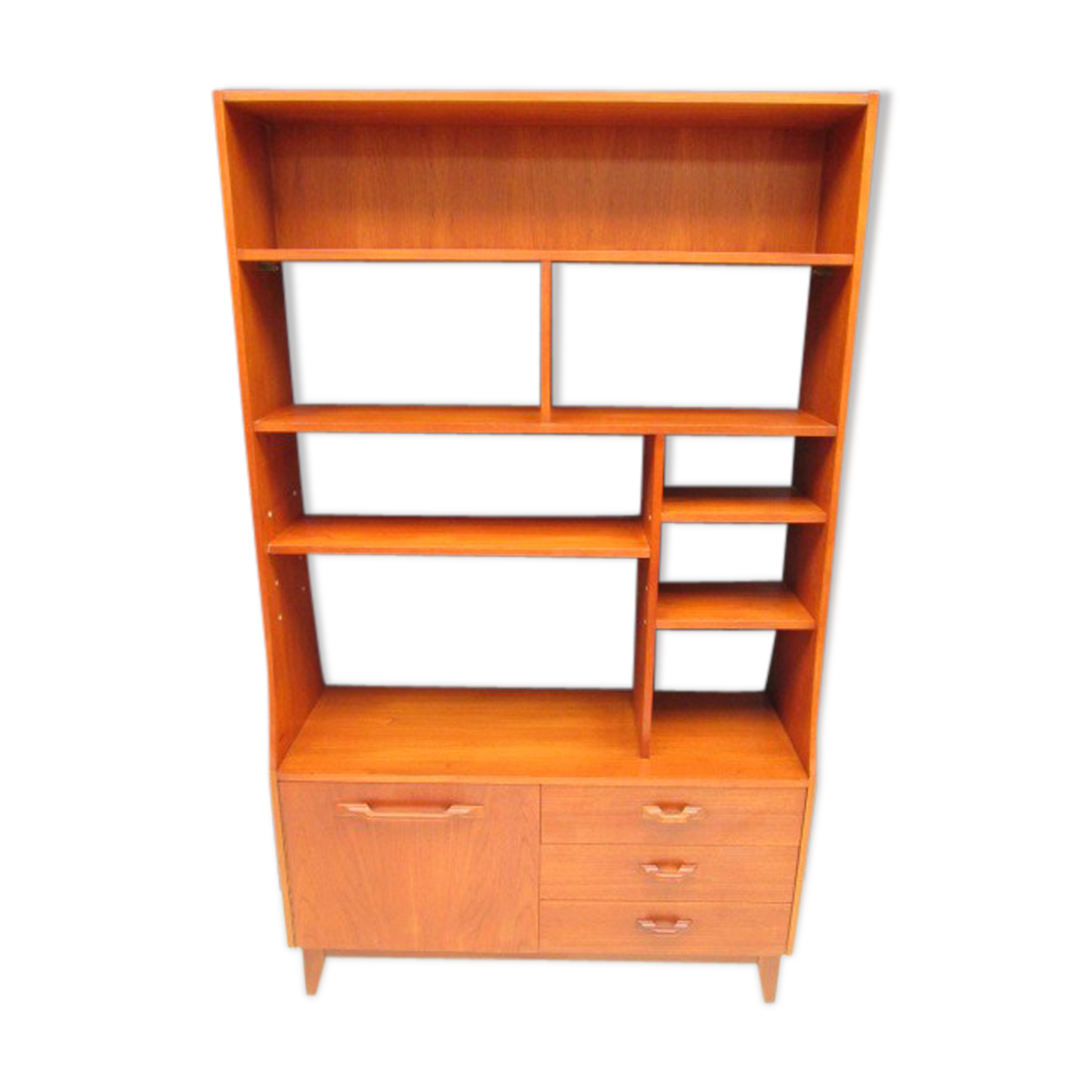 Library teak vintage double sided