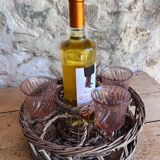 Rattan serving tray