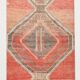 Tapis de couloir turc doux vintage rouge pêche 3x10, 86x303 cm SK 20297