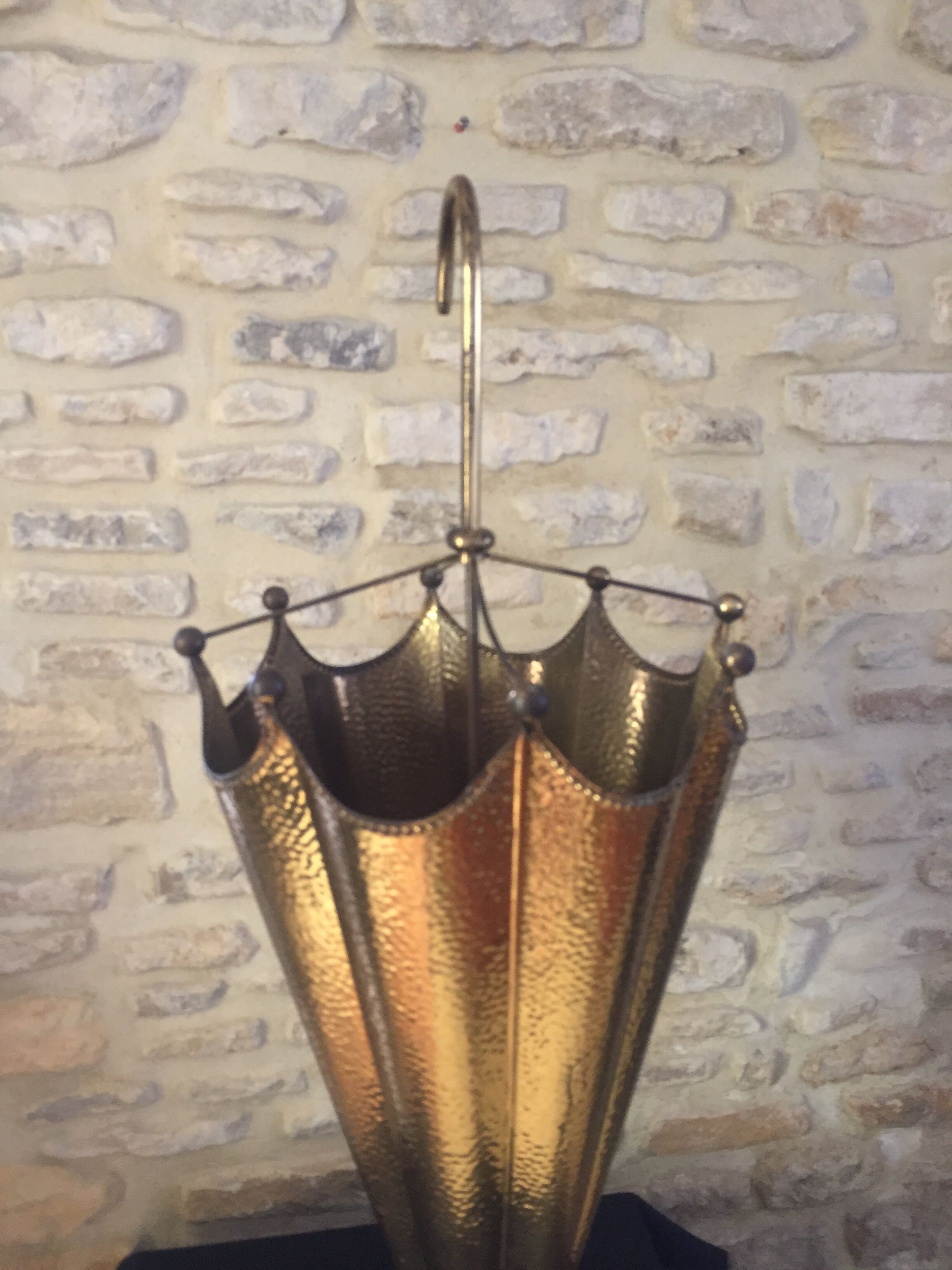Vintage brass umbrella holder