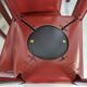 Red leather dining chairs by De Couro Brazil, 1980s - set of 8