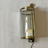 Vintage 50's golden metal corner lantern