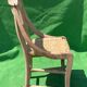 Antique French wicker wabi sabi chair