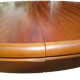 Table ronde en teck design scandinave vintage