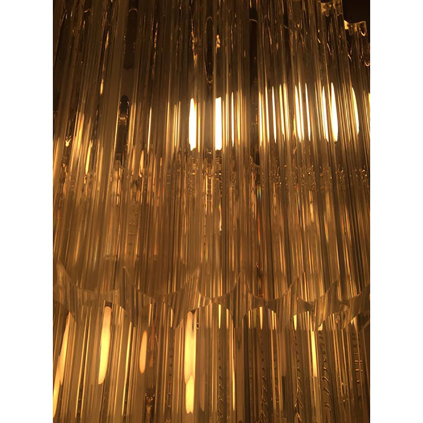 Murano Glass Sputnik Quadriedro Spyral Italian Chandelier