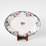 Plat oval Digoin Sarreguemines, modèle Ninette, 1950