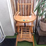 Vintage wooden high chair