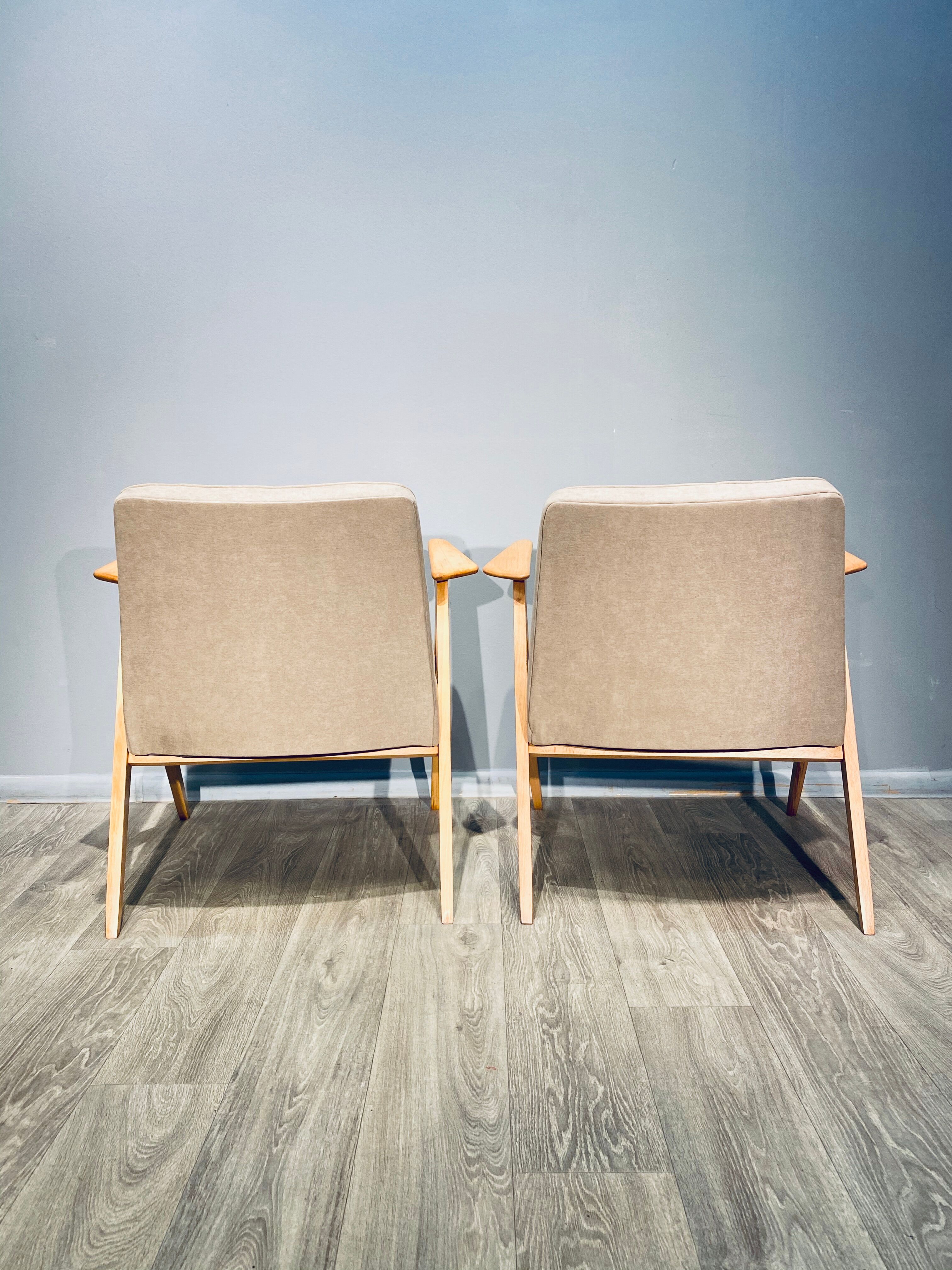 Pair of armchairs "Bunny" Proj. Józef Chierowski "Bunny" 1960'