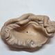 Empty plaster pocket sleeping woman art nouveau signed Carlo Conte