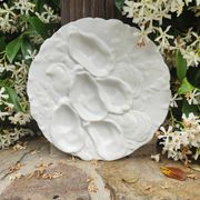 Oyster plate 19th century porcelain Haviland & Co Limoges France