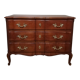 Commode arbalète trois tiroirs en merisier