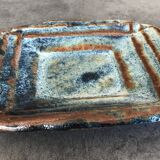 Vide-poche modernist bowl in glazed porcelain stoneware
