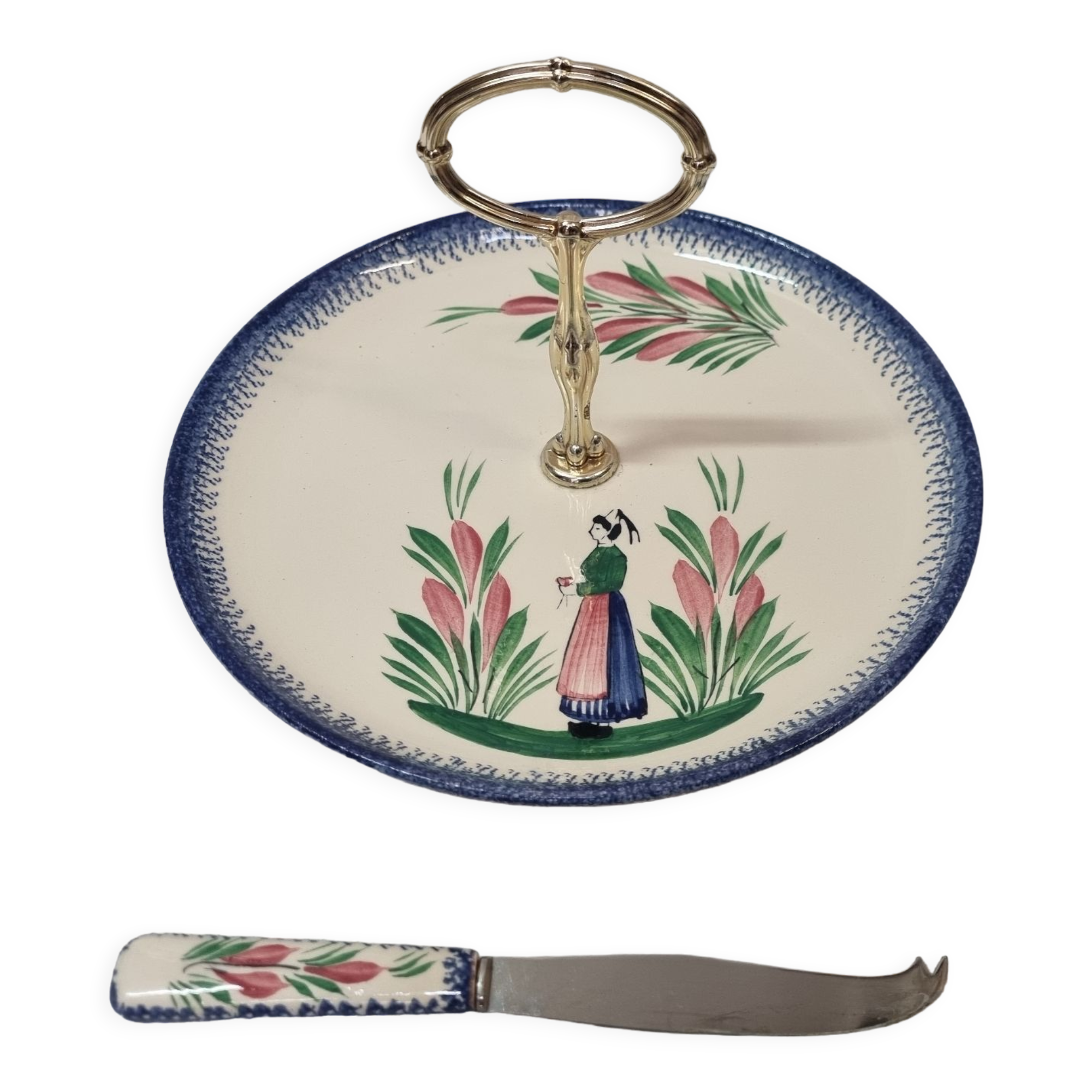 Henriot Quimper cheese platter