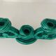 Twisted green ceramic candle holder from Vallauris 1950s