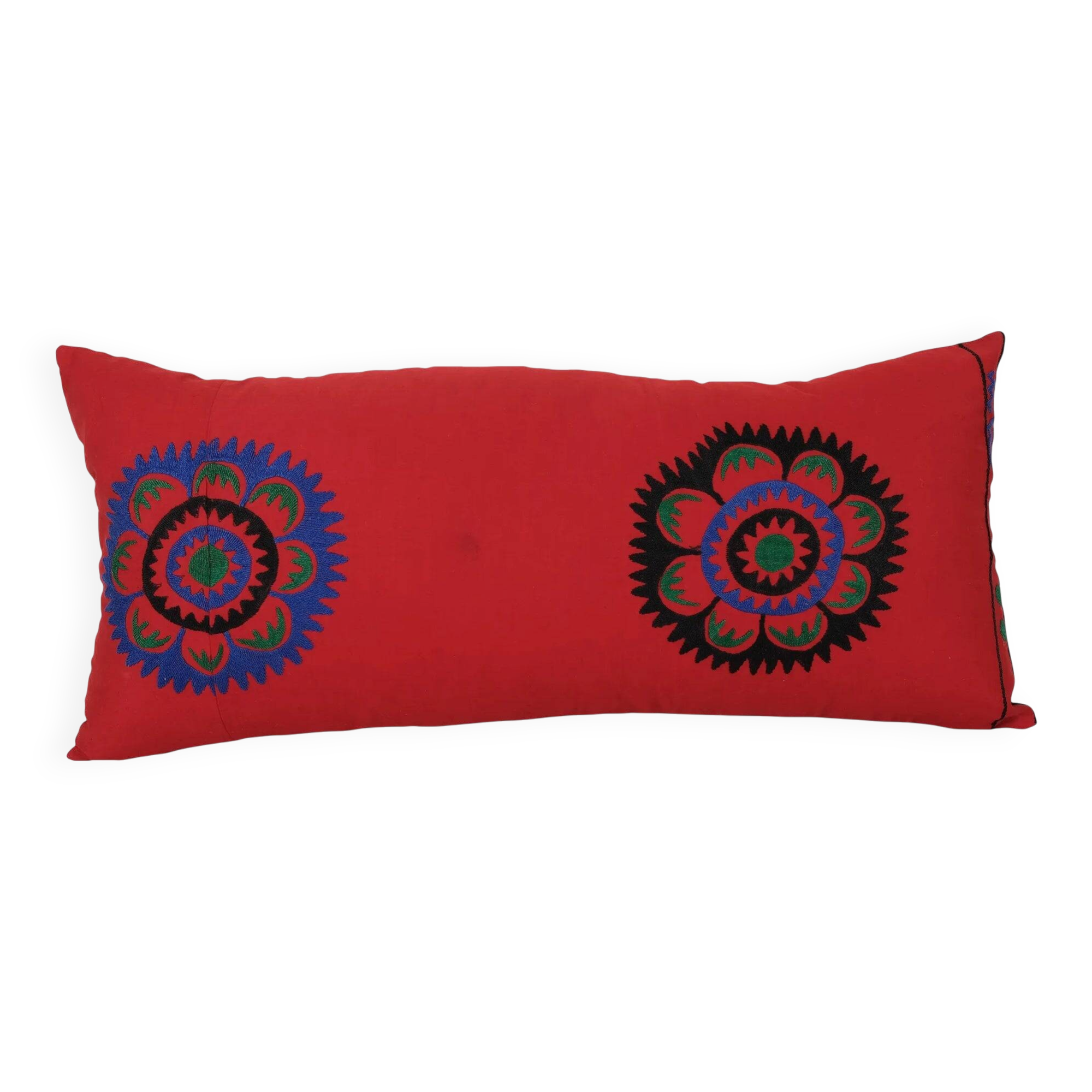 Vintage embroidered cushion cover 36x76 cm