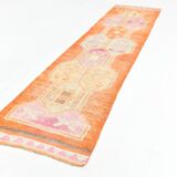 Tapis de couloir vintage orange pâle 3x13, 94x381 cm