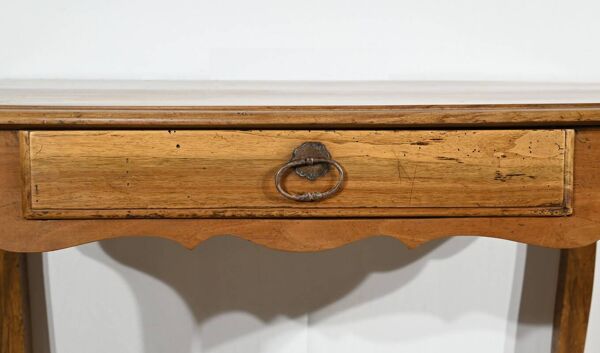 Table, bureau en noyer et merisier style Louis XV, début XIXème