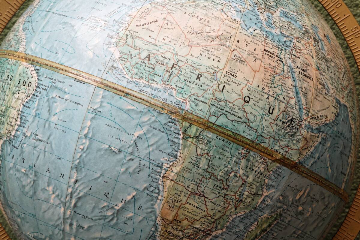 Globe terrestre Scan globe Danemark