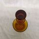 Glass bottle old vintage amber