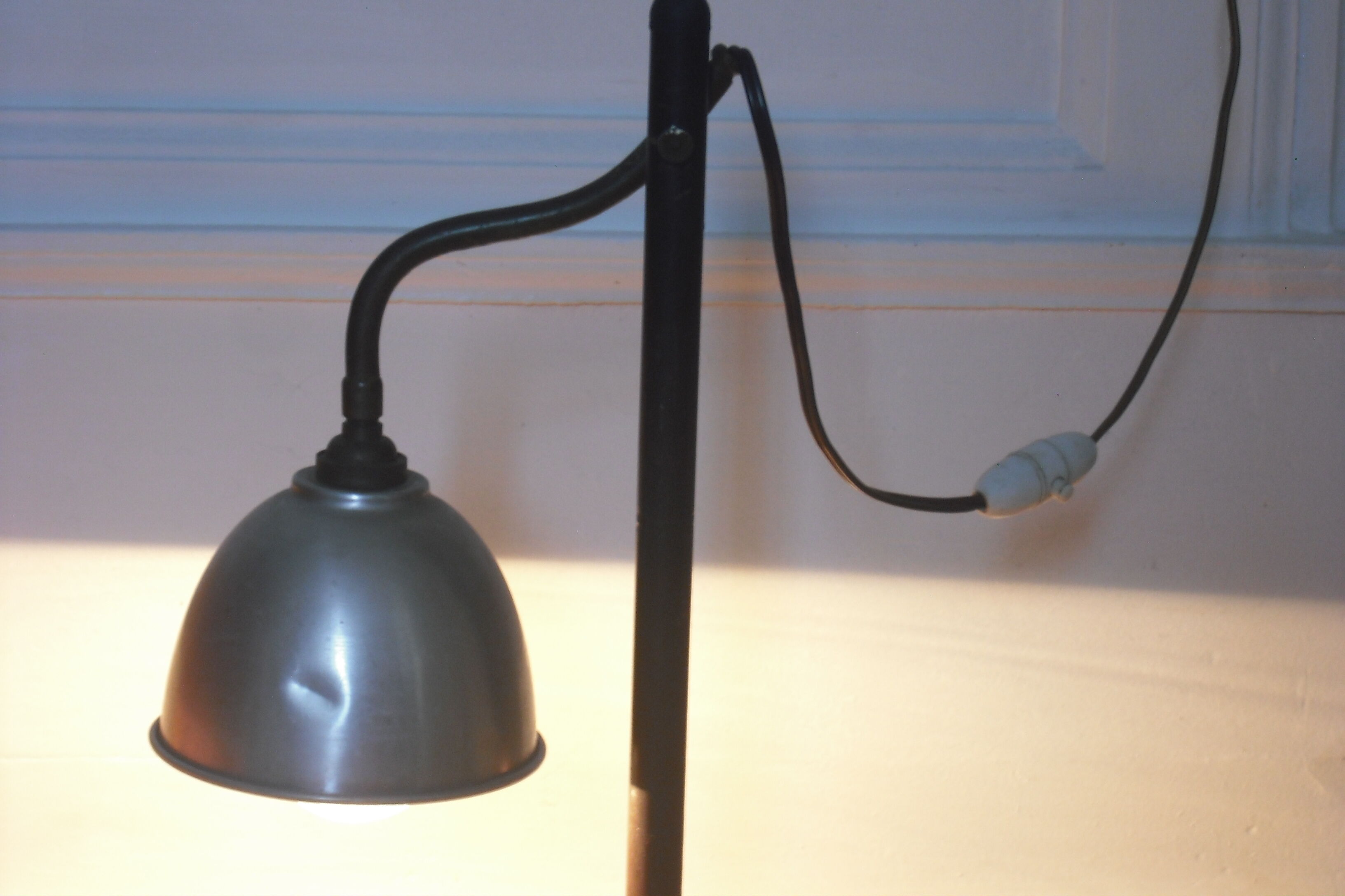 Lamp articulated arm 74 high circa 1930