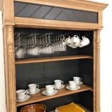 Late 19th/early 20th century solid pine dresser & wine cellar