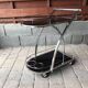 Vintage chrome and smoked black glass bar cart - 1970s design