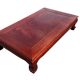 table in natural varnished quince wood