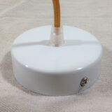 Hanging lamp ellipse glass and brass