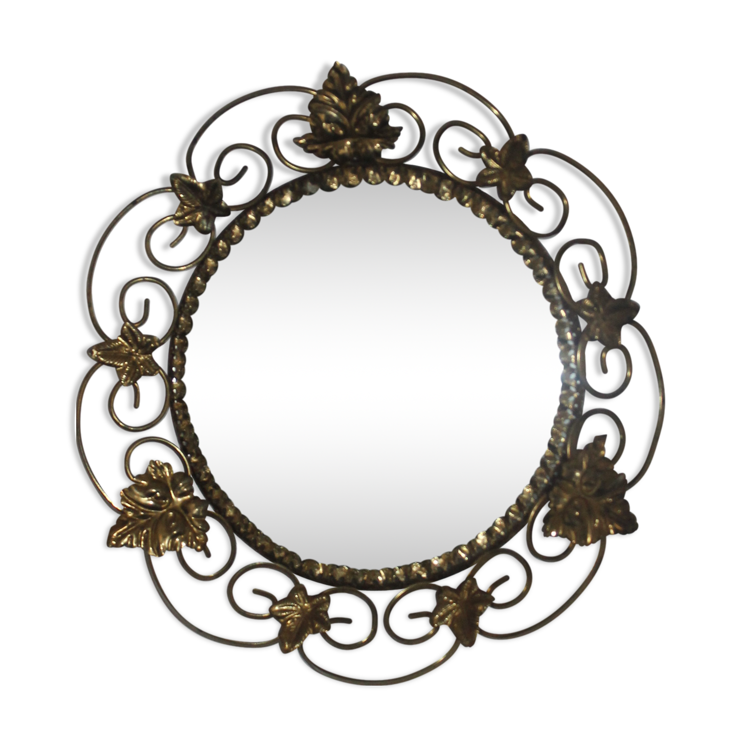 Mirror sun witch eye 37cm from the 70s