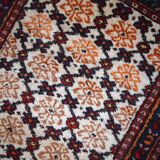 Vintage Persian Carpet Hamadan handmade 80cm x 207cm 1960s, 1C378