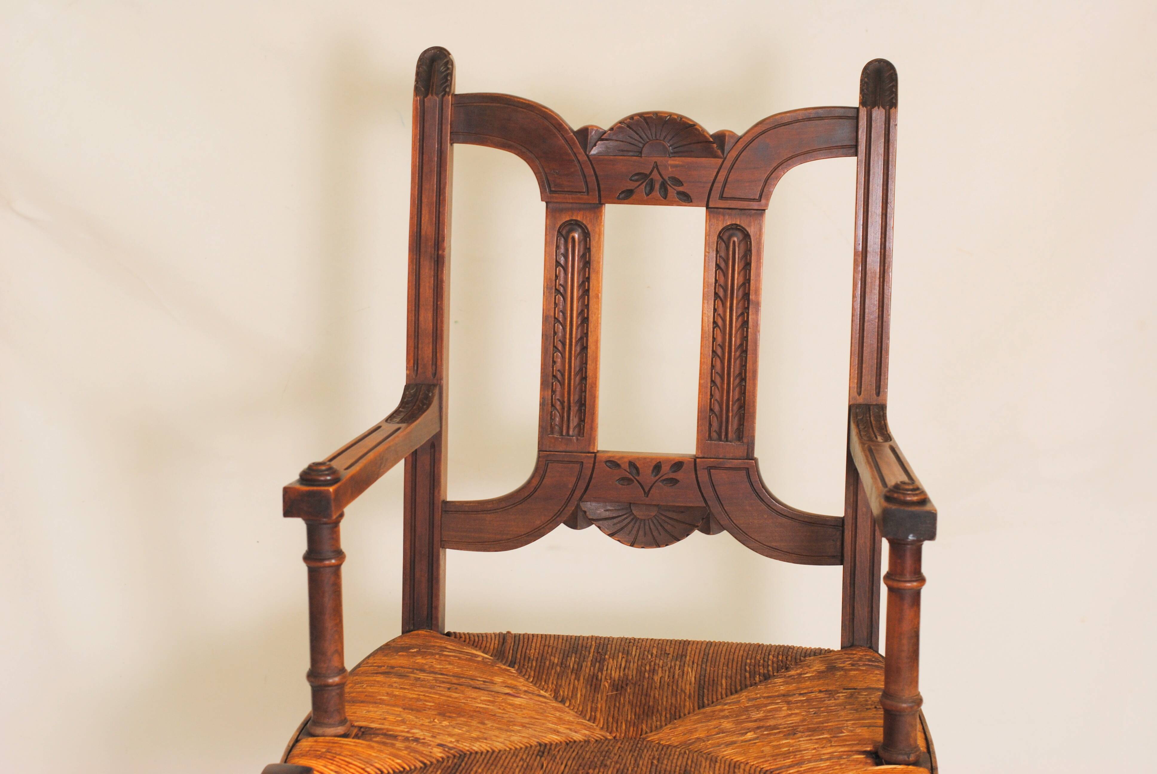 Country House Style Armchair, France, Early 20th Century