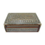 Box box in mother-of-pearl marquetry in oriental style